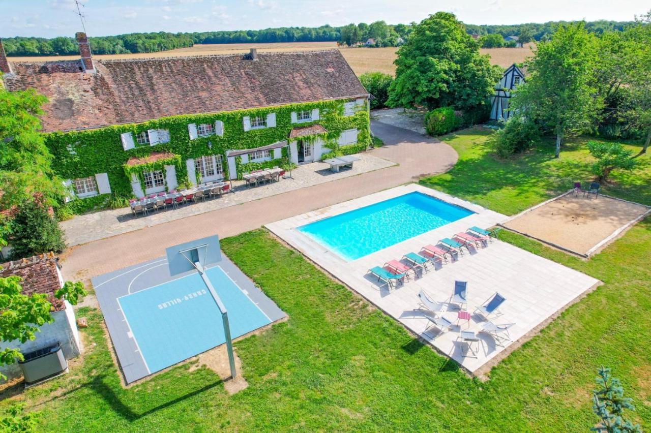 Crazy Villa Etisseaux 45 - Heated Pool - Volley Court - 1H30 Paris - 45P Saint-Maurice-sur-Aveyron Exterior foto
